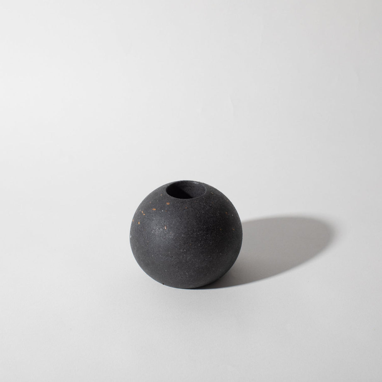 Sphere Candlestick Holder | Black Terrazzo