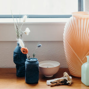 Soda Can Vase | Cobalt Terrazzo