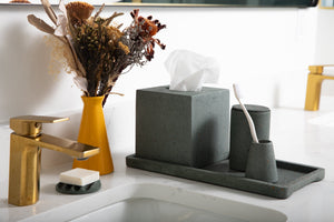 Mini Soap Dish | Dark Green Terrazzo