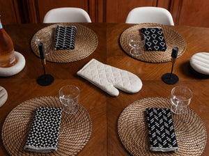 Oven Mitt Trivet | White Terrazzo