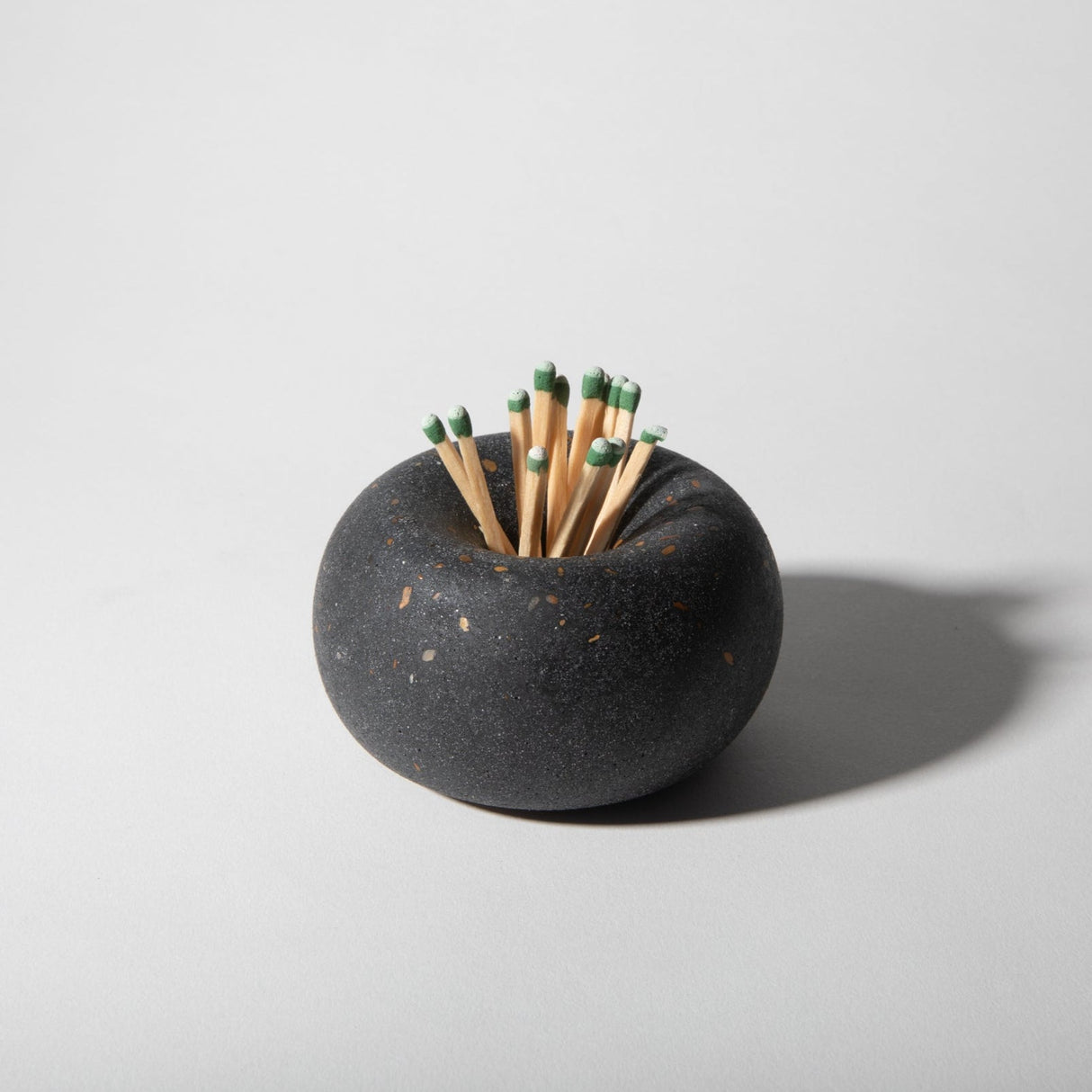 Bubble Matchstick / Palo Santo Holder | Black Terrazzo