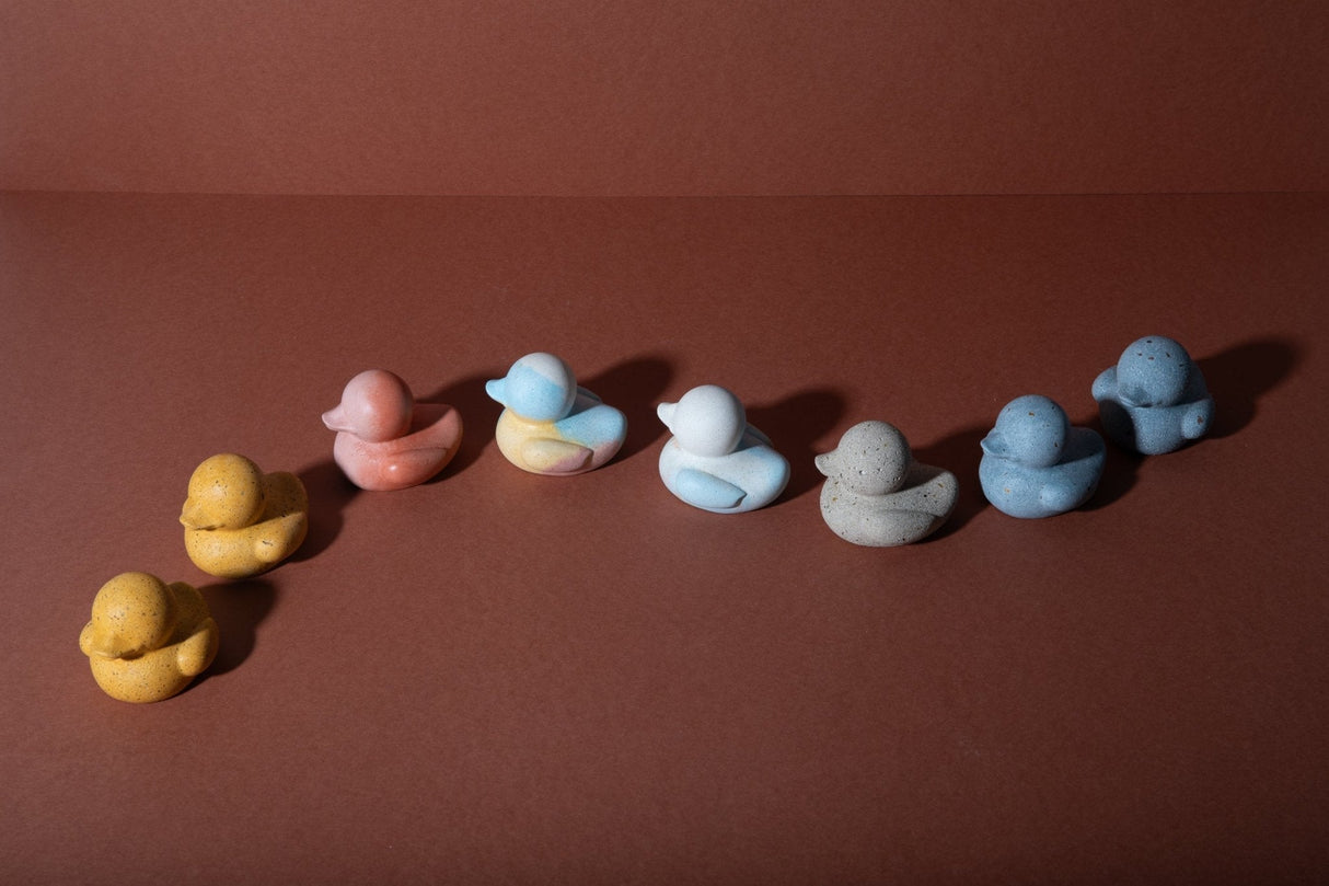 Mini “Rubber” Ducky | Light Blue Terrazzo