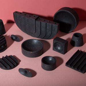 Mini Soap Dish | Black Terrazzo