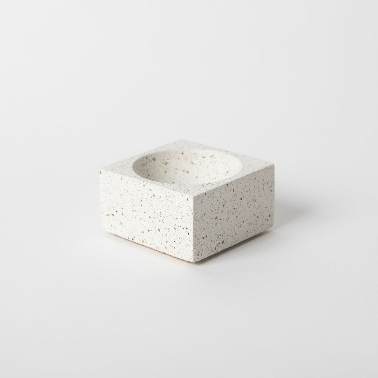 Square Incense Holder | White Terrazzo