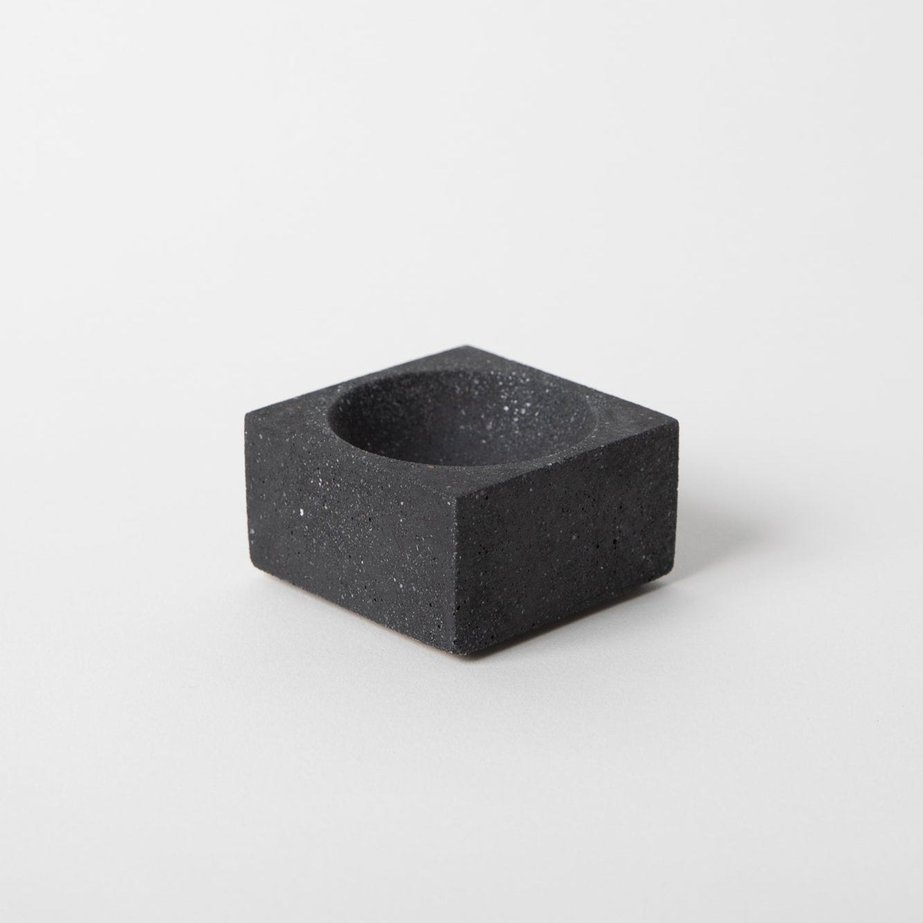 Square Incense Holder | Black Terrazzo