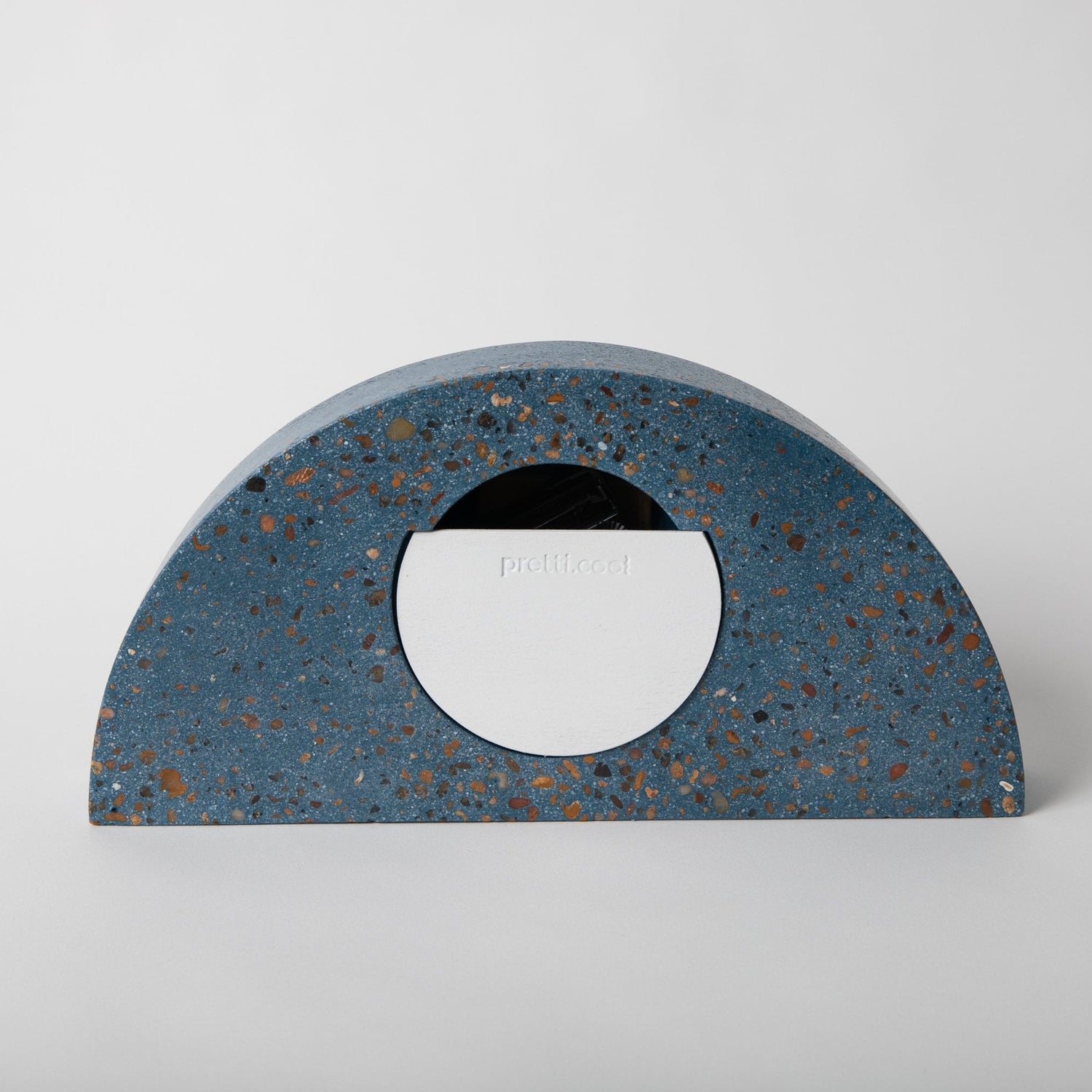 Mantle Clock | Cobalt Terrazzo