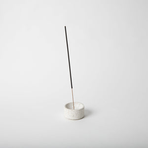 Round Incense Holder | White Terrazzo