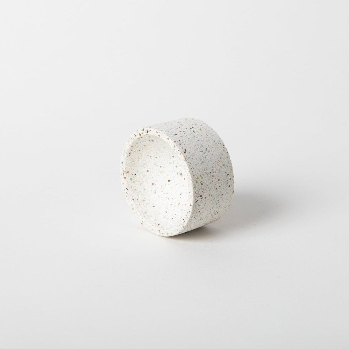 Round Incense Holder | White Terrazzo