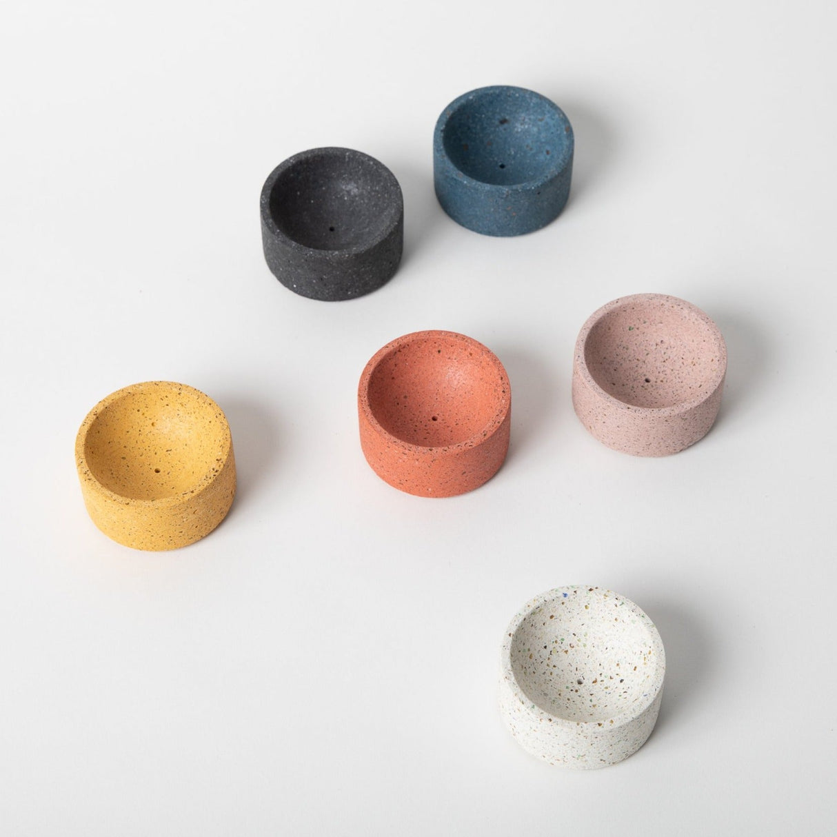 Round Incense Holder | White Terrazzo