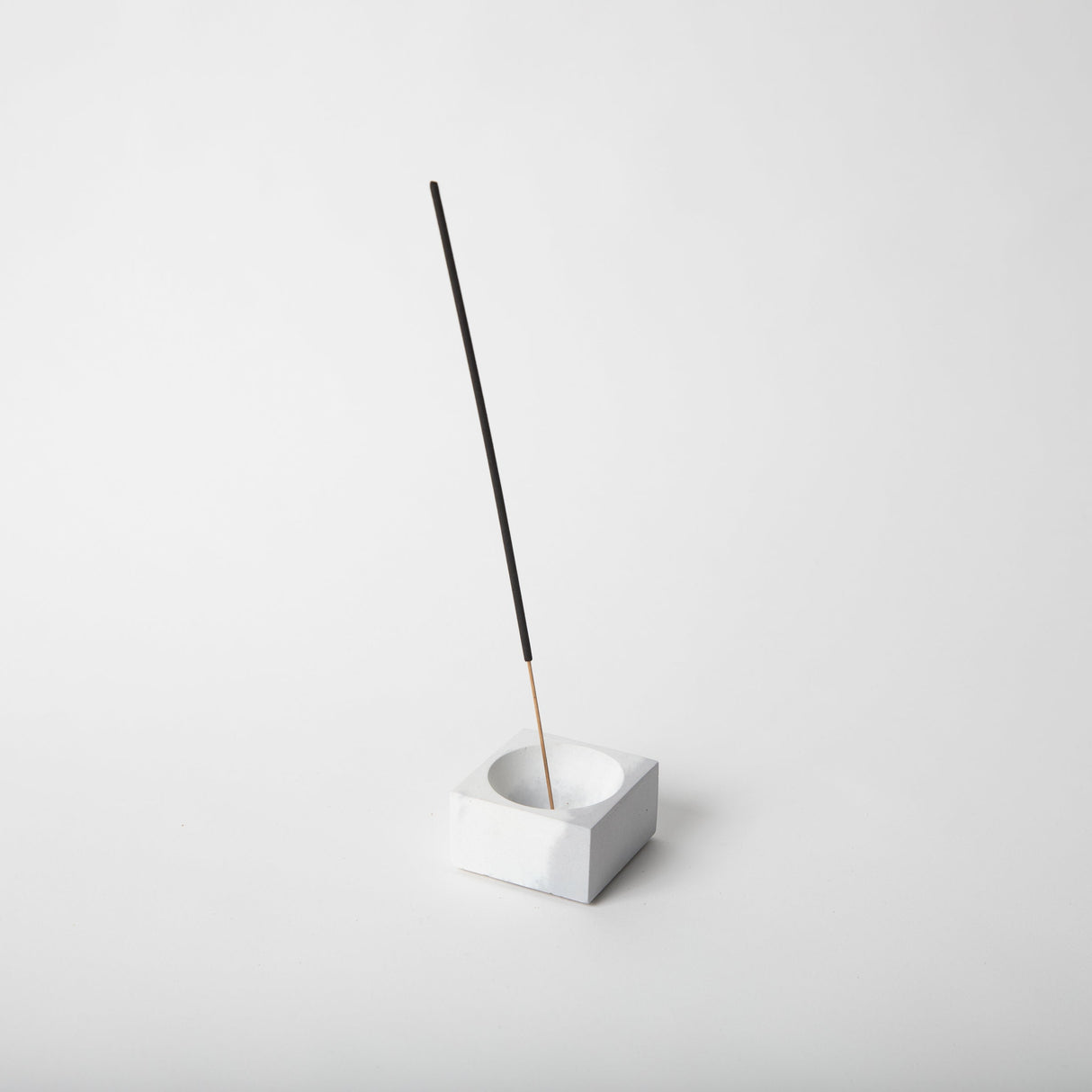 Square Incense Holder | Grey & White