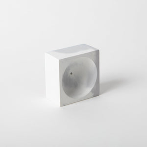 Square Incense Holder | Grey & White
