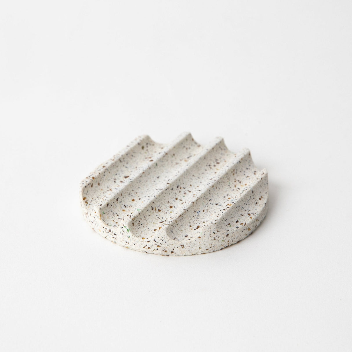 Mini Soap Dish | White Terrazzo