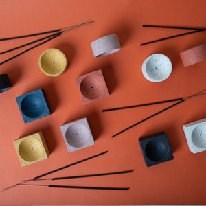 Square Incense Holder | Coral Terrazzo