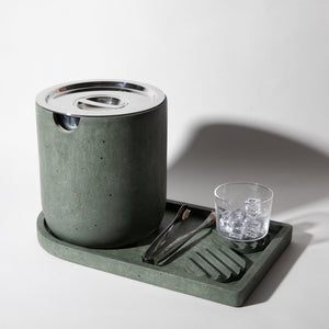 Ice Bucket | Dark Green Terrazzo