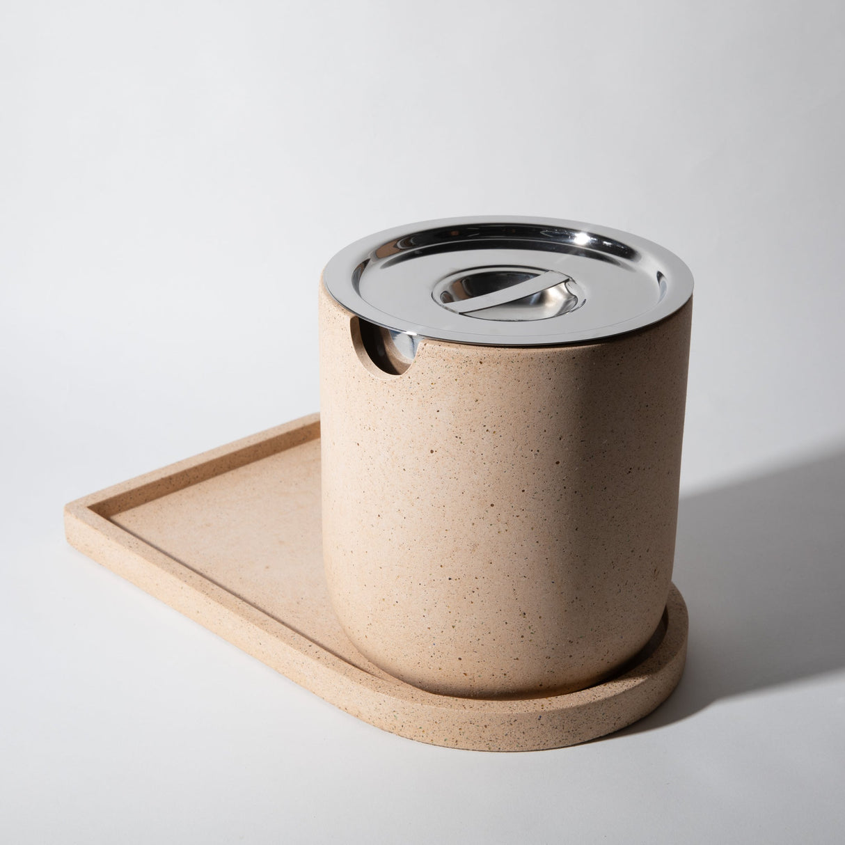 Ice Bucket Tray | Peach Terrazzo