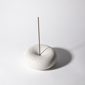 Bubble Incense Holder | White Terrazzo