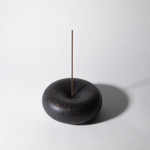 Bubble Incense Holder | Black Terrazzo