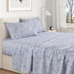 Watercolor Floral Sheet Set - Delia Collection