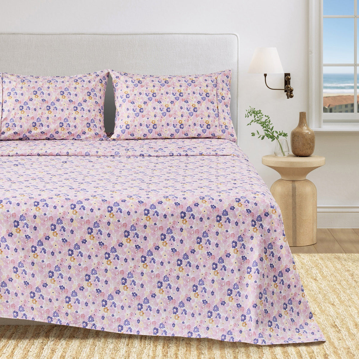 Watercolor Floral Sheet Set - Delia Collection