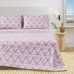 Watercolor Floral Sheet Set - Delia Collection