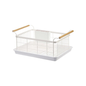 Dish Rack - Steel + Wood