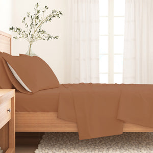 Cotton Solid Flannel Sheet - Nordic Collection