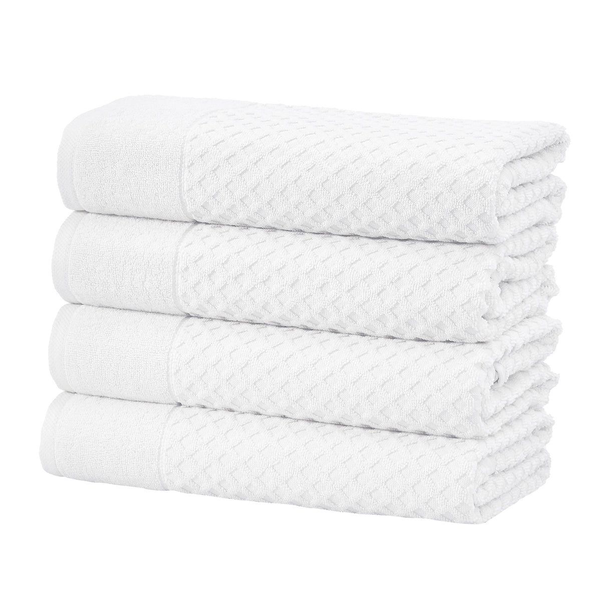 Cotton Diamond Waffle Weave Bath Towel Set - Grayson Collection