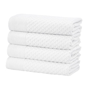 Cotton Diamond Waffle Weave Bath Towel Set - Grayson Collection
