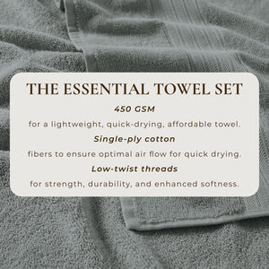 Cotton Terry Bath Towel Set - Cooper Collection