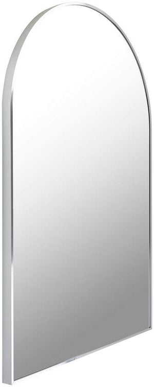 Yumi Modern Metallic Silver Wall Mirror
