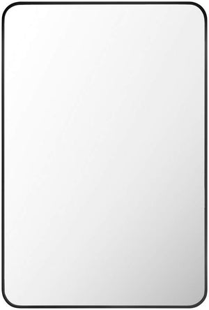 Renna Modern Black Wall Mirror