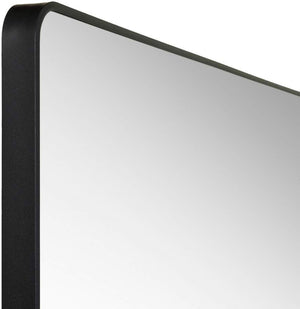 Renna Modern Black Wall Mirror