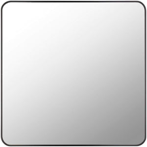 Louvenia Modern Black Wall Mirror