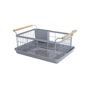 Dish Rack - Steel + Wood
