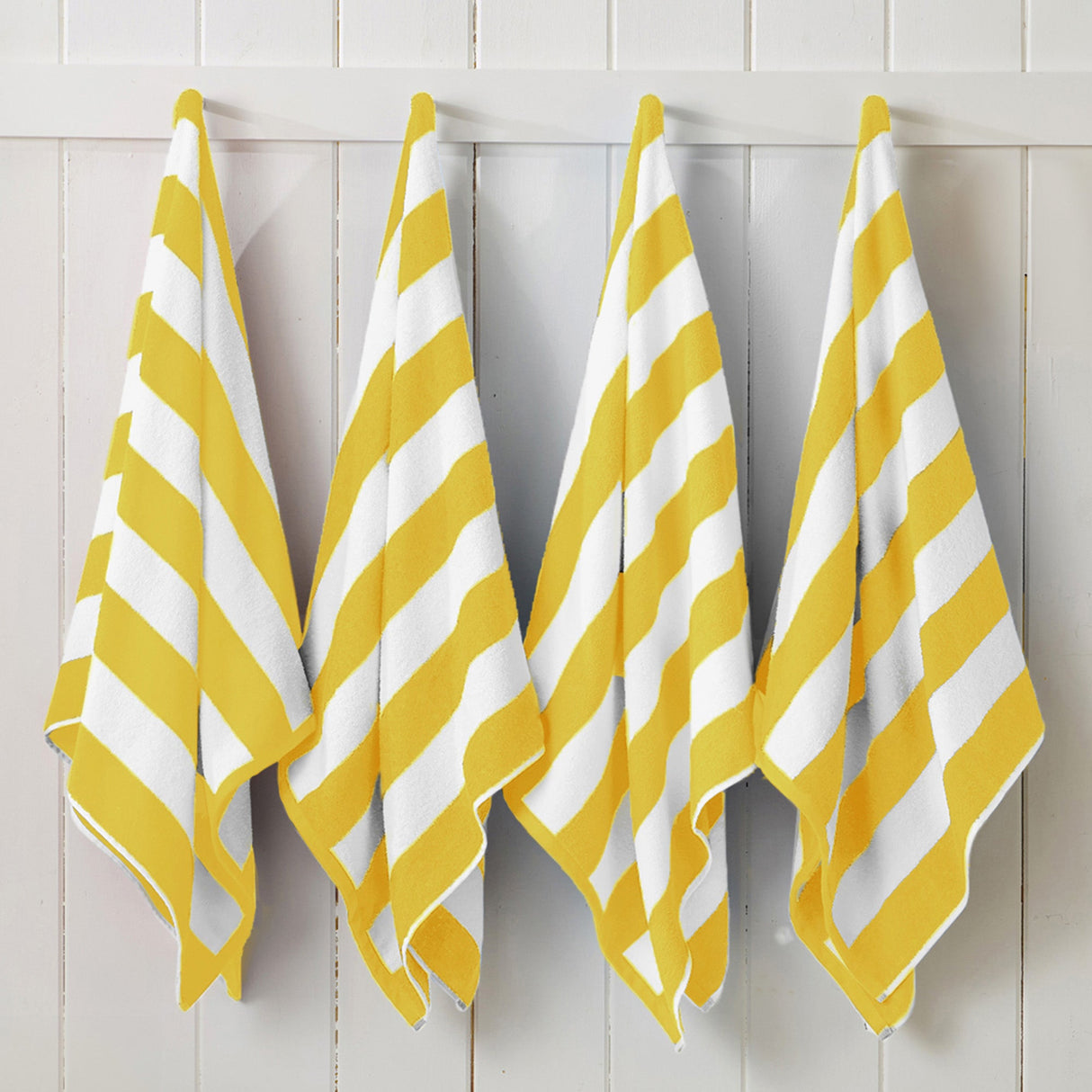 Cotton Velour Cabana Stripe Beach Towel - Novia Collection.