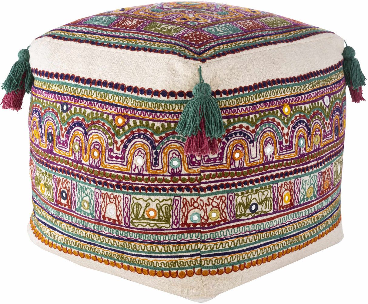 Niederhollabrunn Burnt Orange Pouf