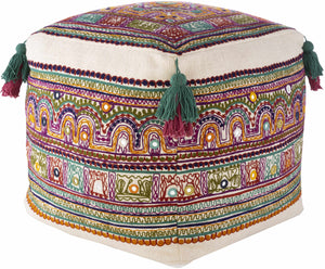 Niederhollabrunn Burnt Orange Pouf
