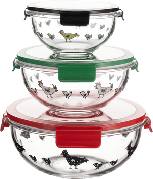 Salient Rooster Bowl Set