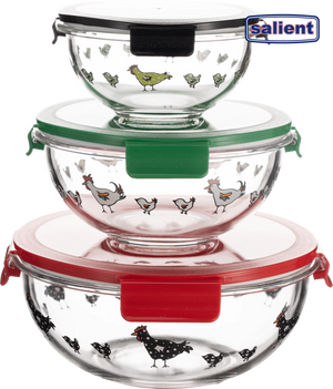 Salient Rooster Bowl Set