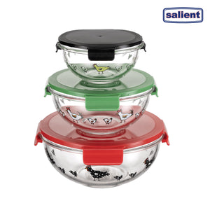 Salient Rooster Bowl Set