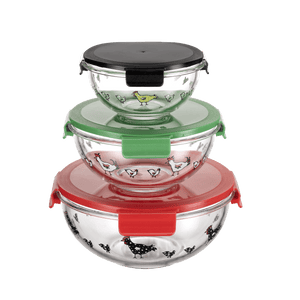 Salient Rooster Bowl Set