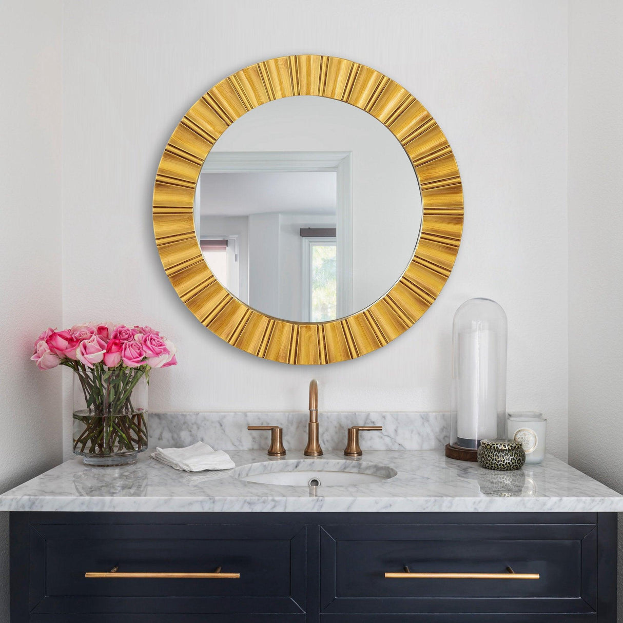 Round Wall Mirrors Decorative Modern Wall-Mounted Mirrors