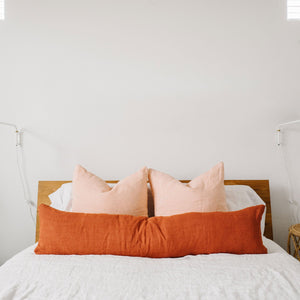 FINAL SALE Apartment F Linen Lumbar Pillow | Extra Long