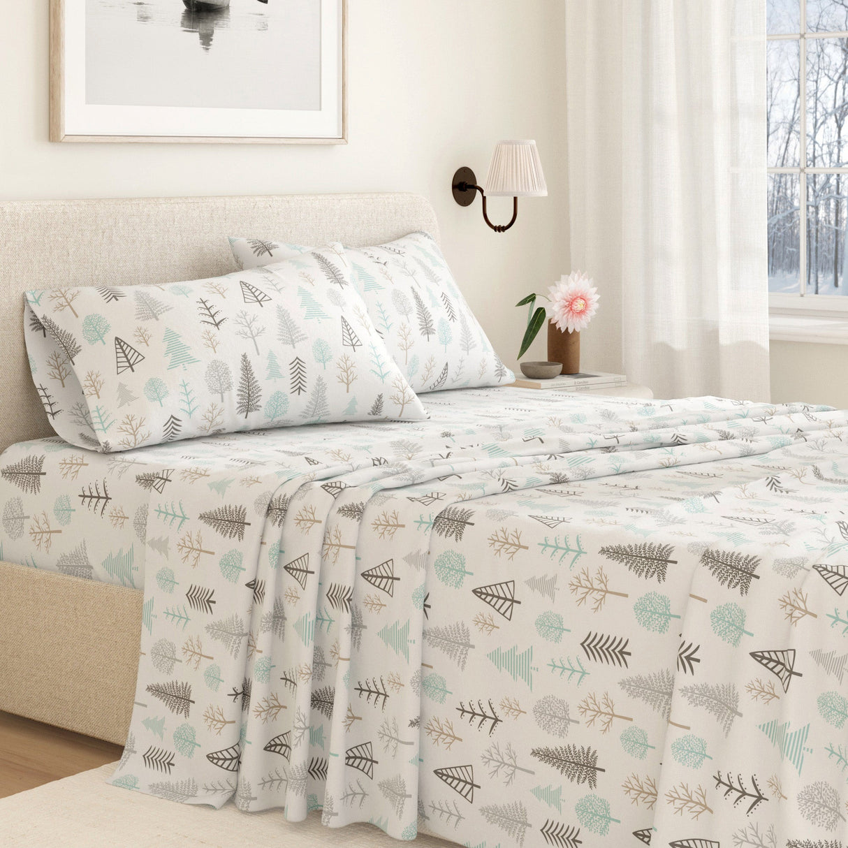 4-Piece Turkish Cotton Flannel Sheet - Lakeview Collection