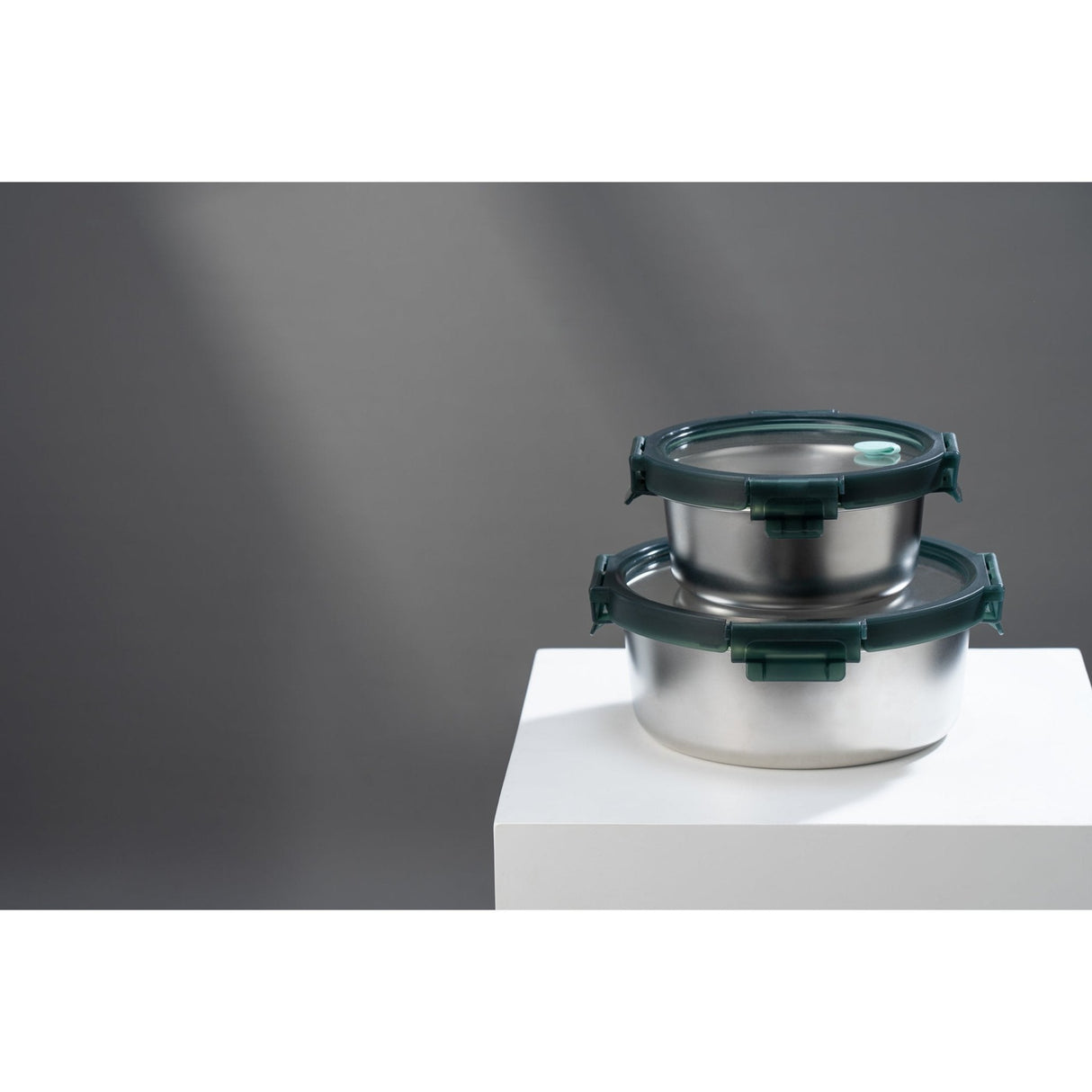 Microwave Safe Stainless Steel Container (RD)