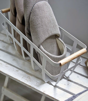 Storage Basket - Small - Steel + Wood