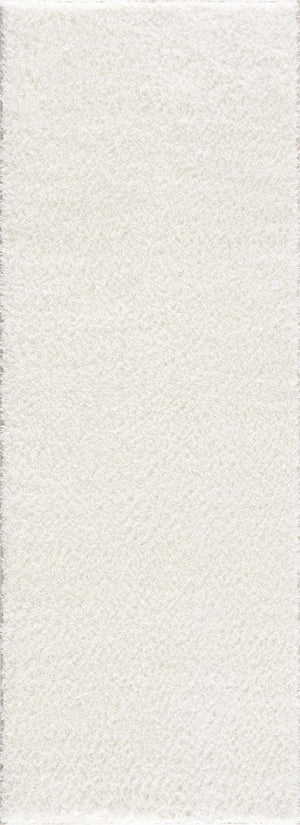 Heavenly Solid Cream Plush Rug