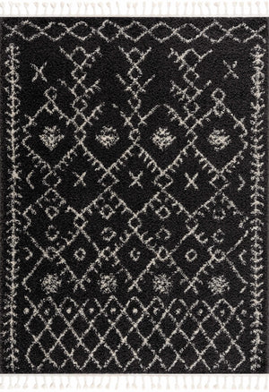 Thetford Black Berber Shag Rug - Clearance