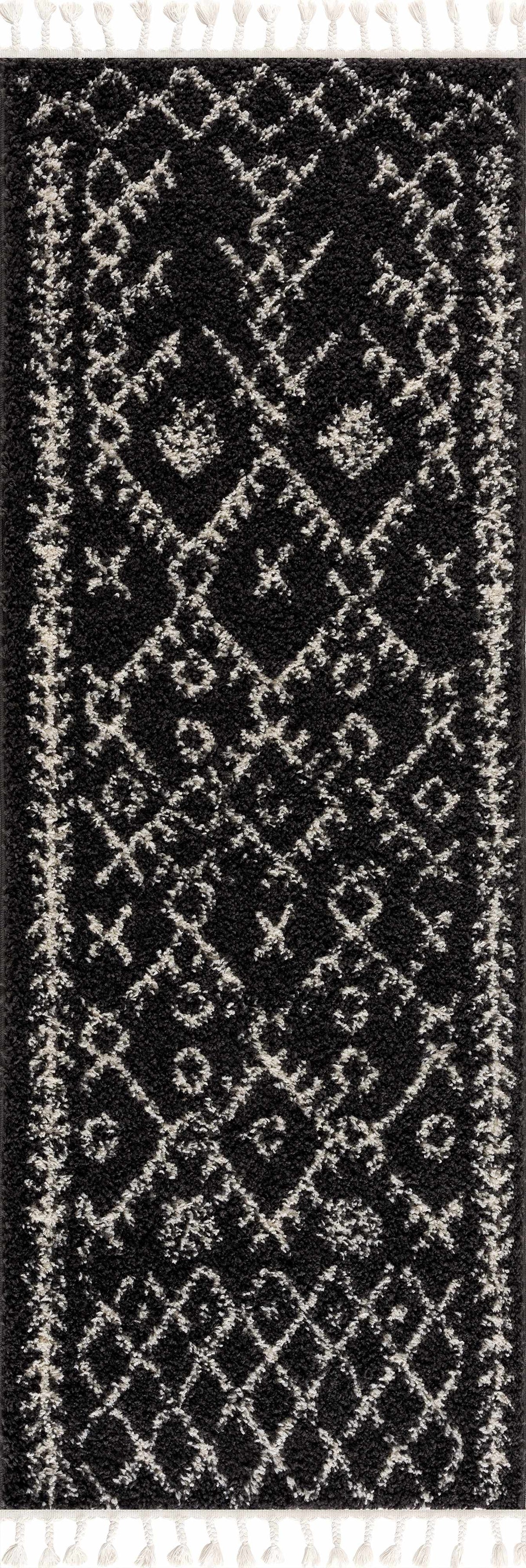 Thetford Black Berber Shag Rug - Clearance