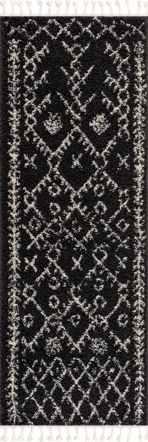 Thetford Black Berber Shag Rug - Clearance